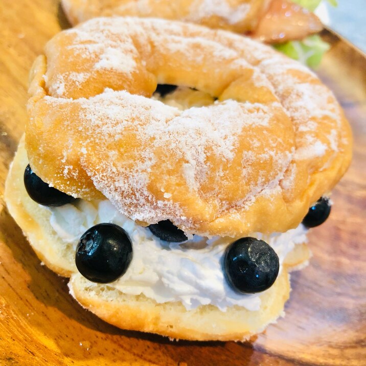 ブルーベリー入りクリームドーナツ レシピ 作り方 By Miter8 楽天レシピ